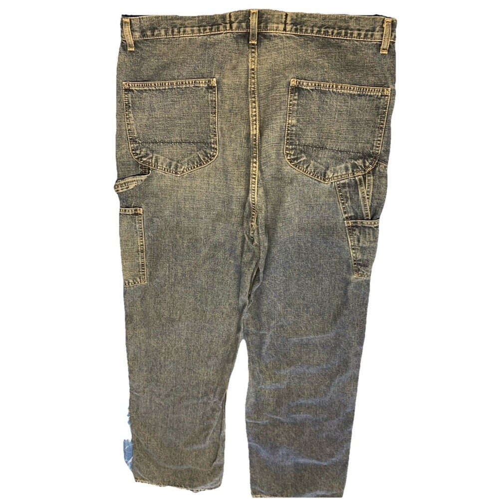 Vintage Y2k Nautica Jeans Mens 40x34 Blue Carpenter Loose Straight Dark Denim